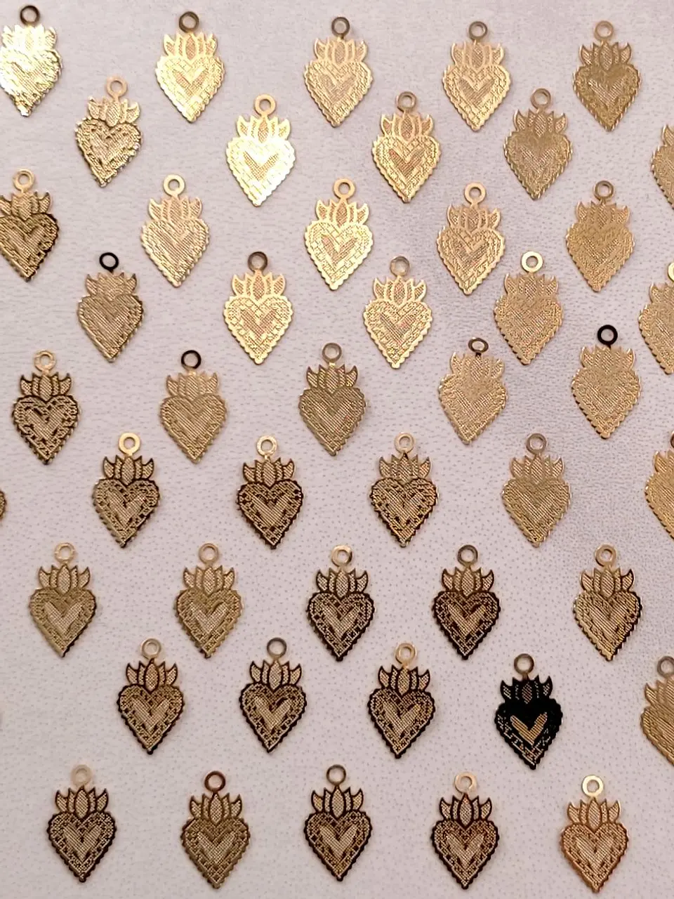 CORAZÓN MINI DIJE BAÑO DE ORO T6464  1