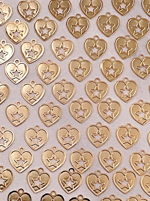 CORAZÓN MINI DIJE BAÑO DE ORO T6465 