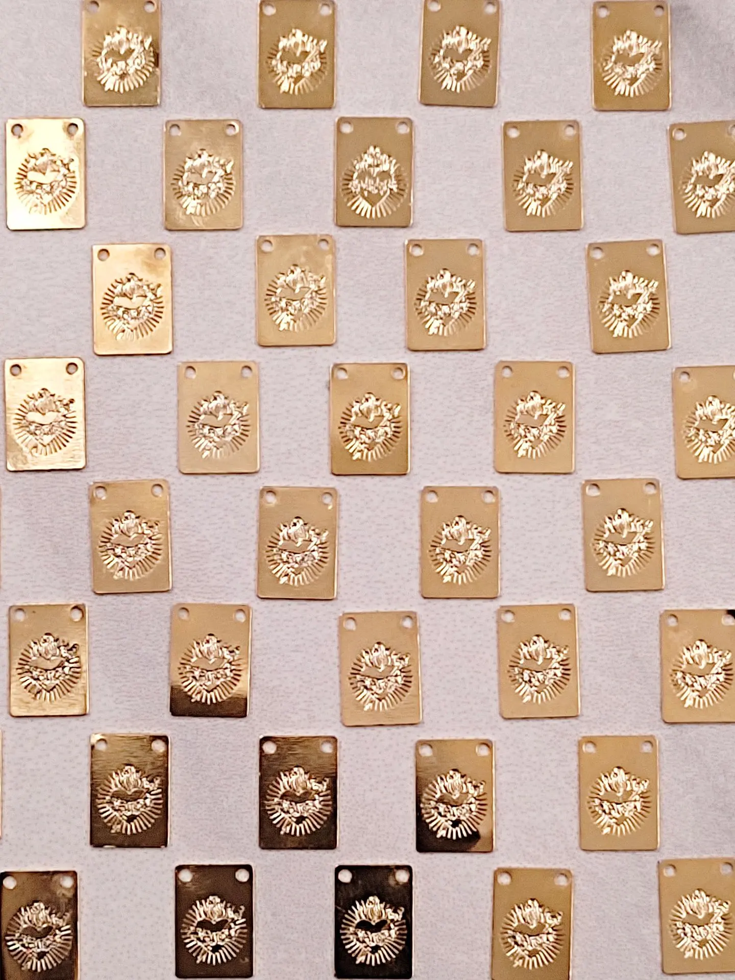 VIRGEN DEL CARMEN MINI DIJE BAÑO DE ORO T6408 2