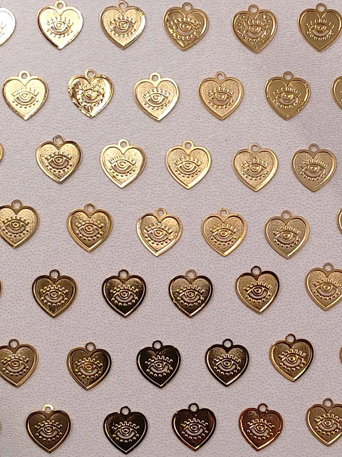 CORAZÓN MINI DIJE BAÑO DE ORO T6474