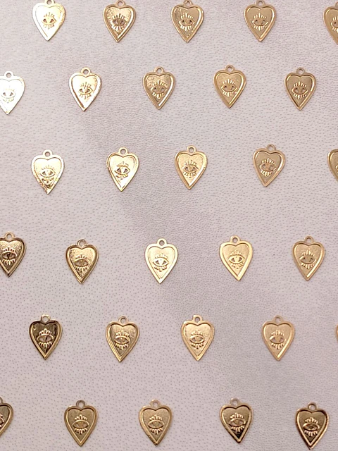 CORAZÓN MINI DIJE BAÑO DE ORO T6493
