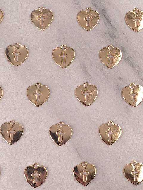 CORAZÓN BAÑO DE ORO W-2659-GOLD 