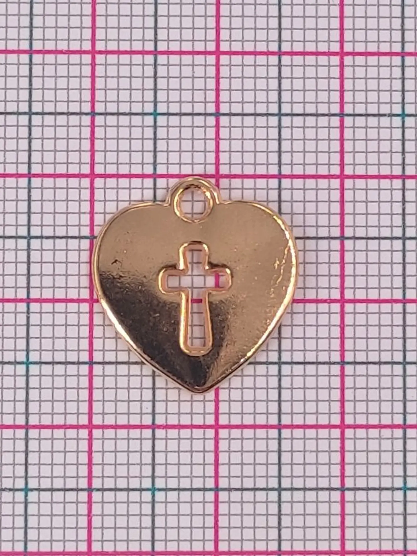 CORAZÓN BAÑO DE ORO W-2659-GOLD  2