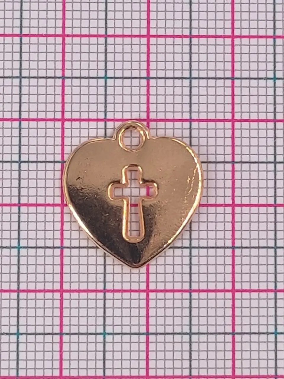 CORAZÓN BAÑO DE ORO W-2659-GOLD  2