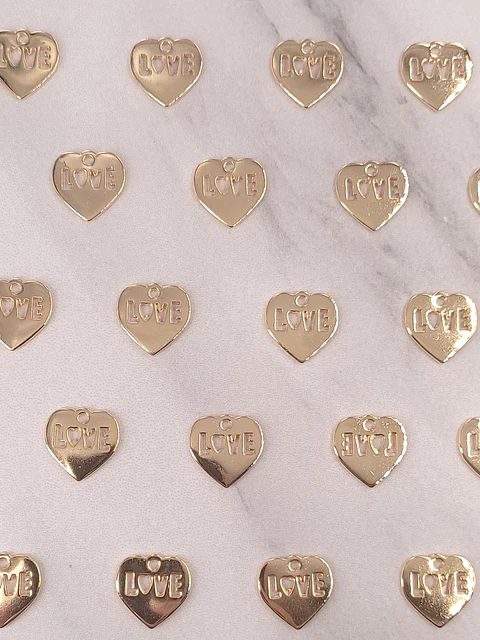CORAZÓN BAÑO DE ORO W-6913-GOLD 