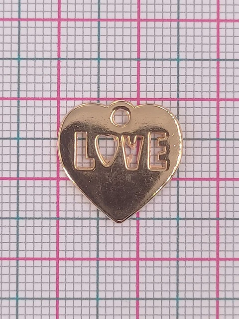 CORAZÓN BAÑO DE ORO W-6913-GOLD 