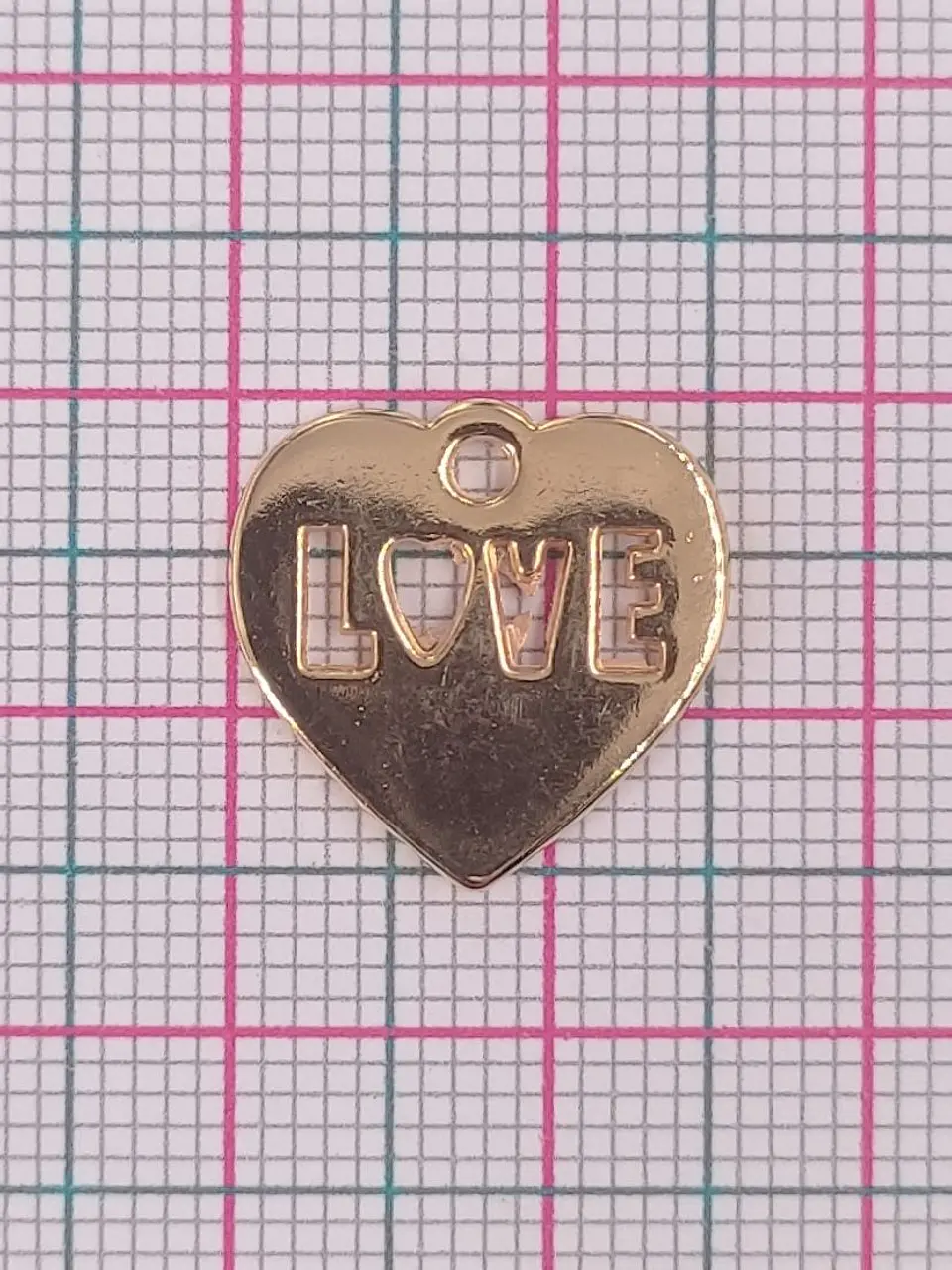 CORAZÓN BAÑO DE ORO W-6913-GOLD  2