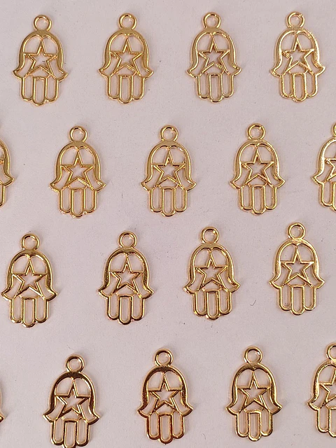 MANO HAMSA BAÑO DE ORO T7031