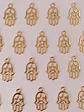 MANO HAMSA BAÑO DE ORO T7031 - Miniatura 1