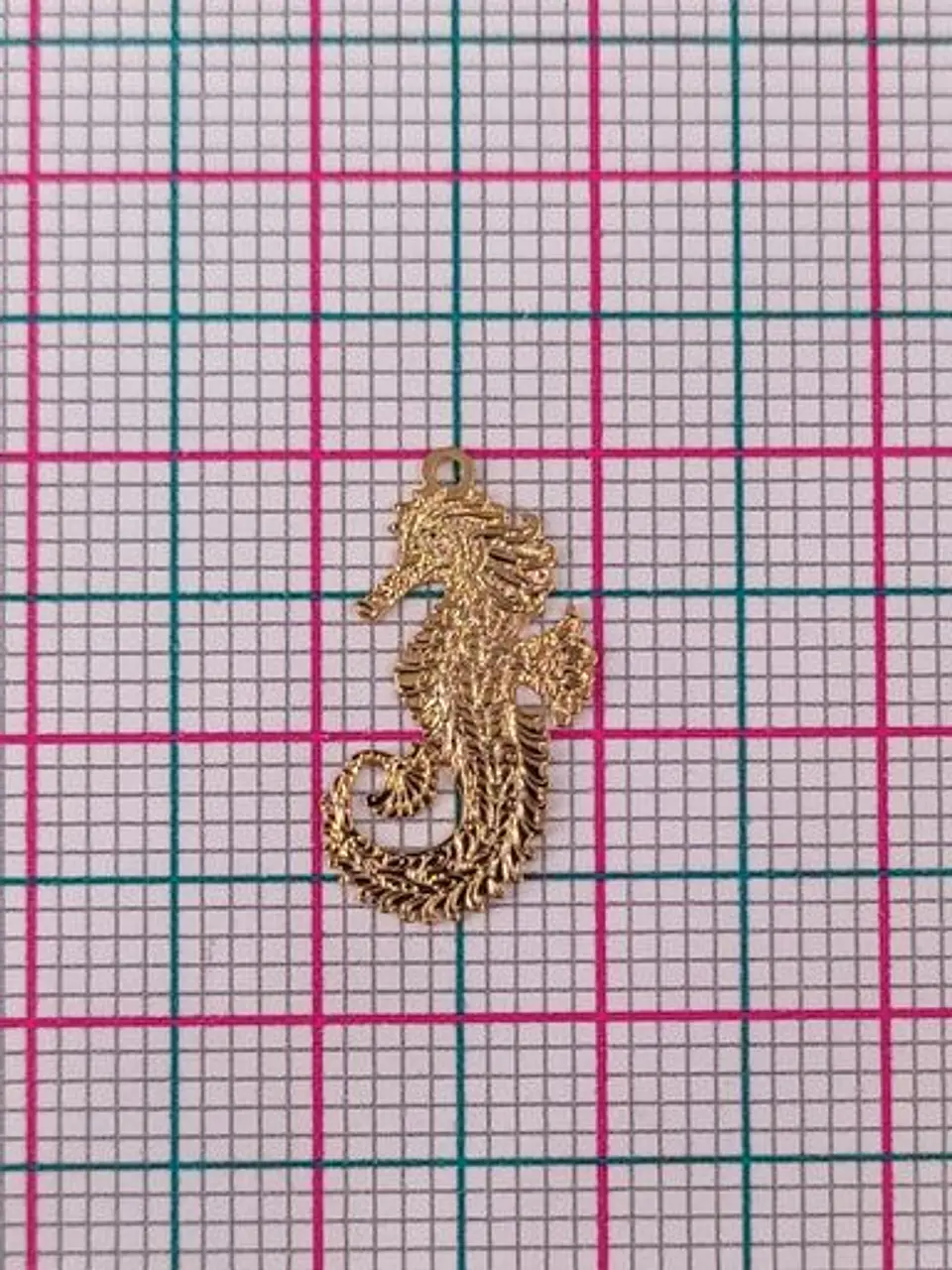 CABALLO DE MAR MINI DIJE BAÑO DE ORO T5861-1 2