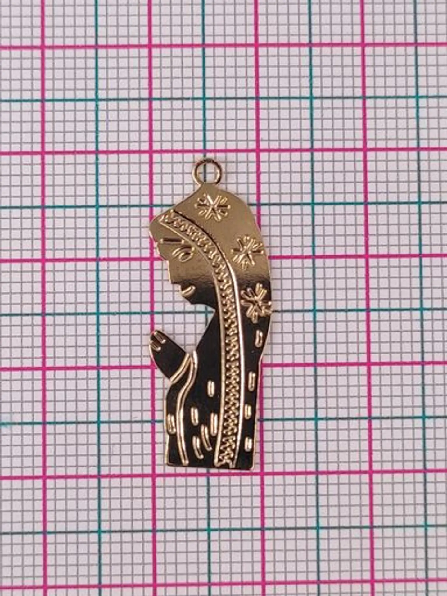 VIRGEN MINI DIJE BAÑO DE ORO T3495                                       2