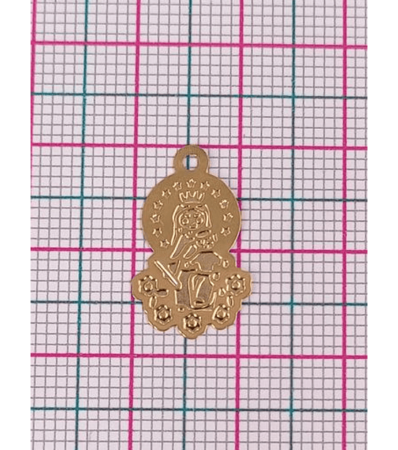 MINIDIJE VIRGEN  BAÑO DE ORO  8713-5*                 