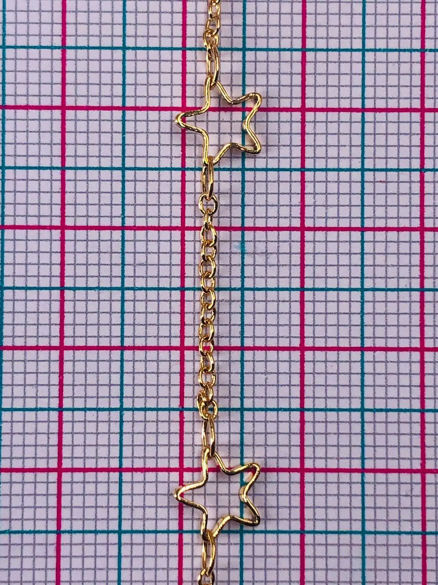CADENA ESTRELLA BAÑO DE ORO MK-189-MT 2