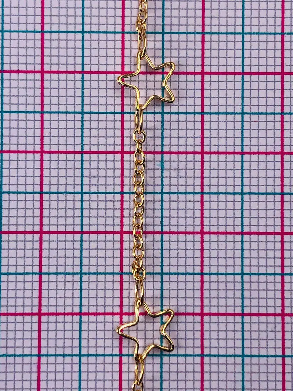 CADENA ESTRELLA BAÑO DE ORO MK-189-MT 2