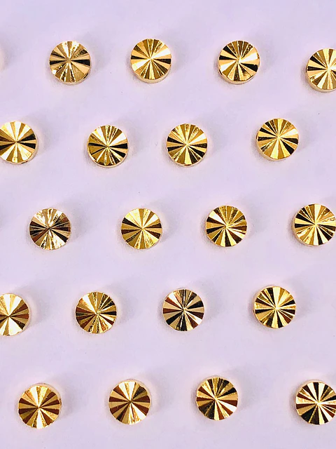 CIRCULO GRABADO BAÑO DE ORO PT00061-