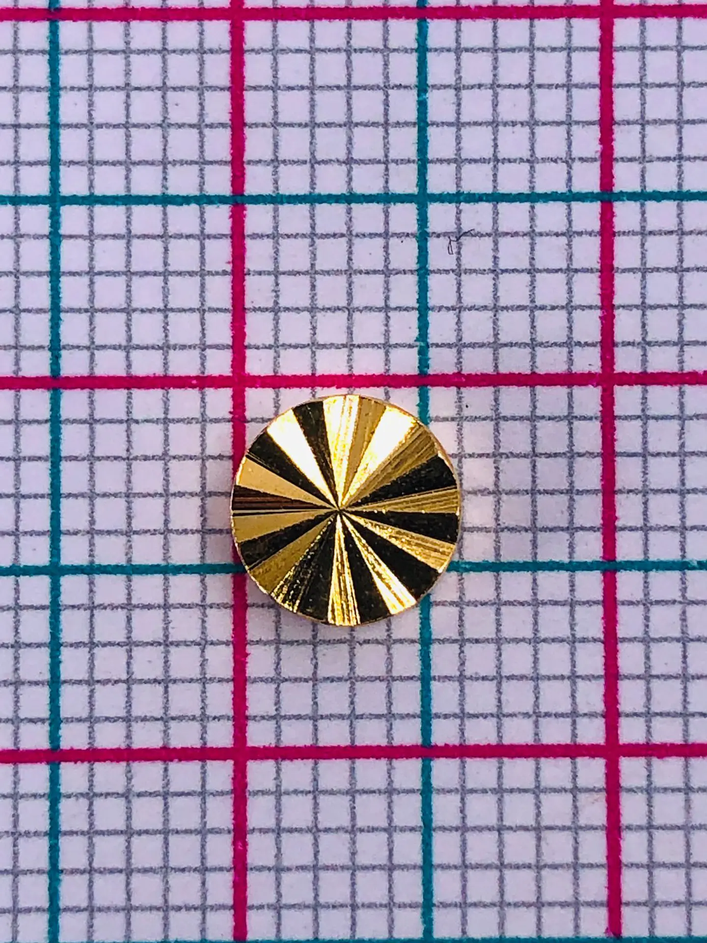 CIRCULO GRABADO BAÑO DE ORO PT00061- 2