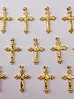 CRUZ MINI DIJE BAÑO DE ORO T944 - Miniatura 1