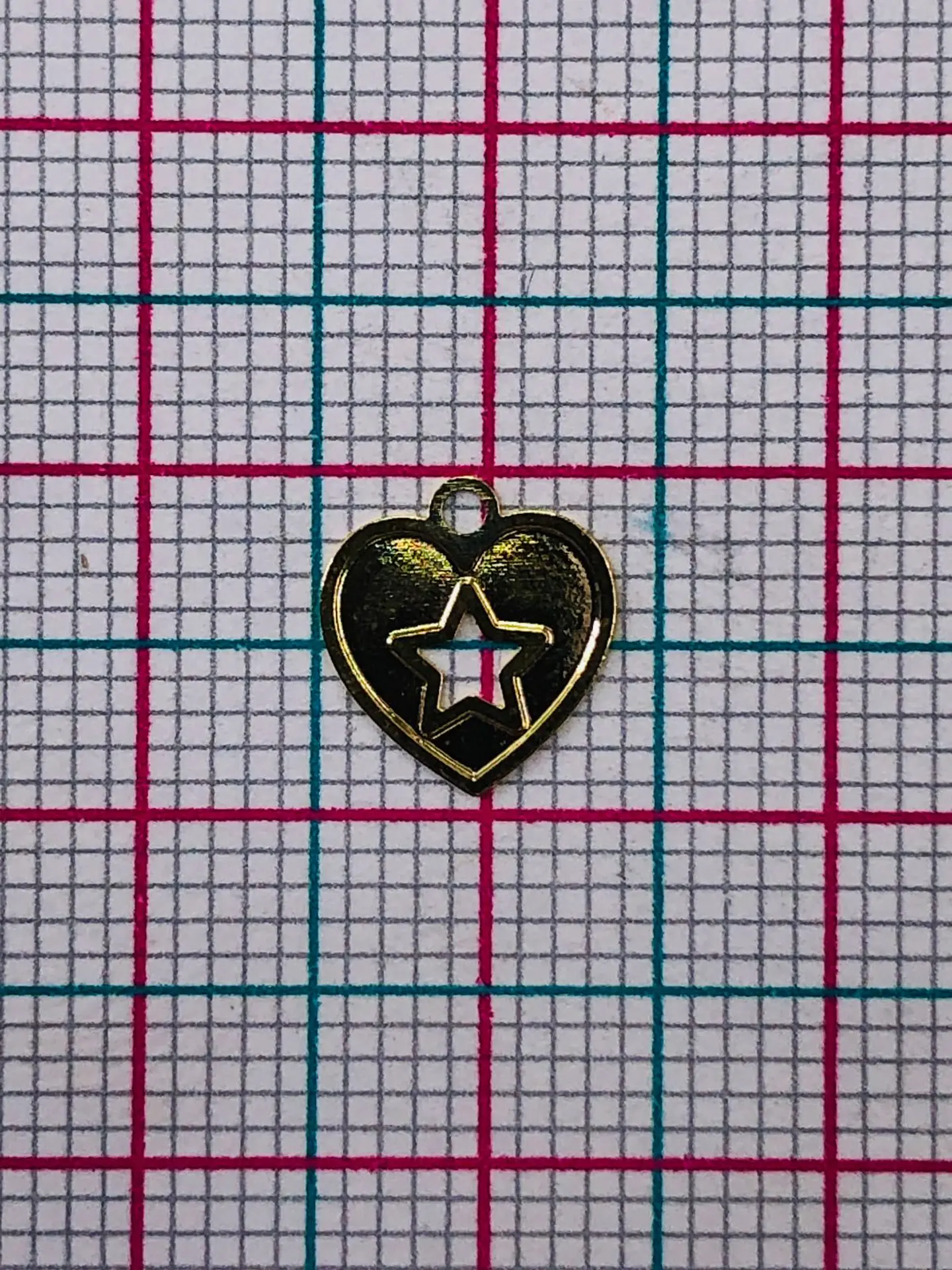 CORAZÓN MINI DIJE BAÑO DE ORO T6465  2