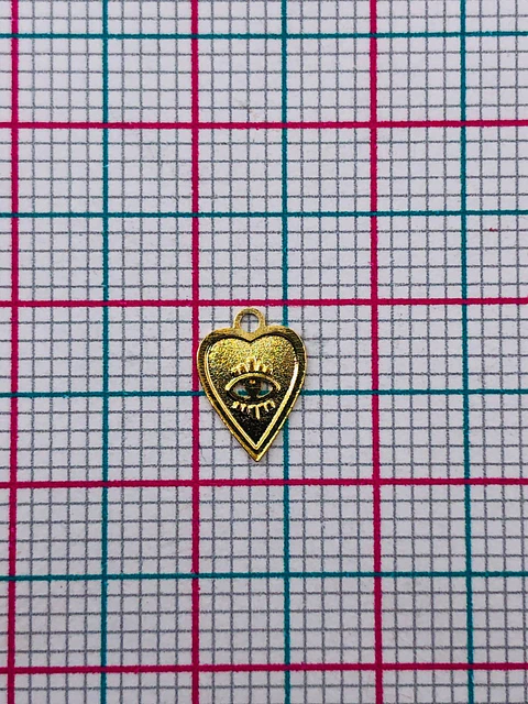 CORAZÓN MINI DIJE BAÑO DE ORO T6493