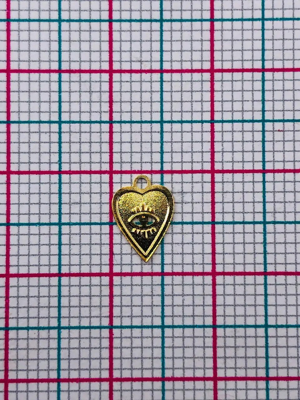 CORAZÓN MINI DIJE BAÑO DE ORO T6493 2