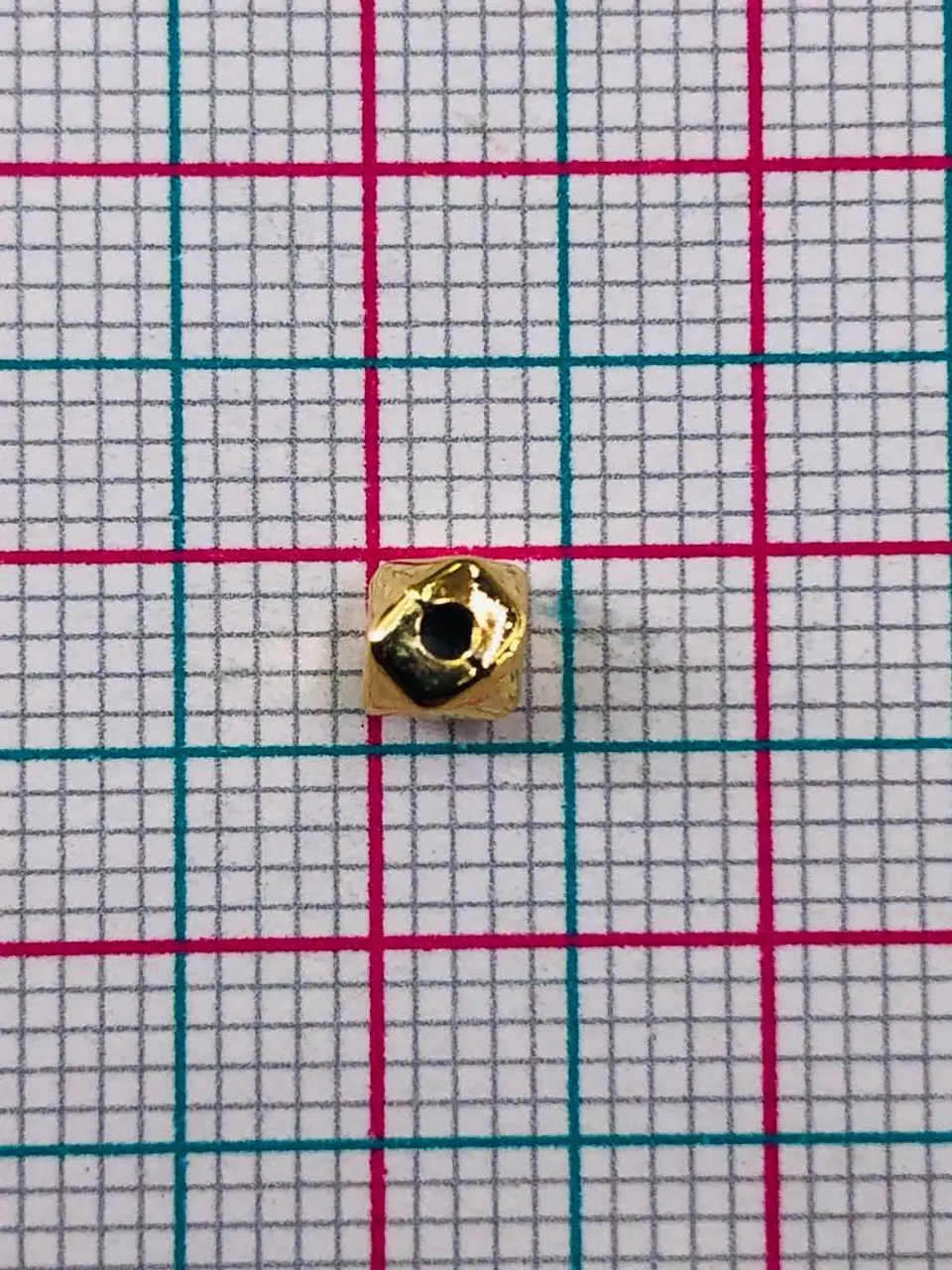SEPARADOR DADO BAÑO DE ORO 3MM 2