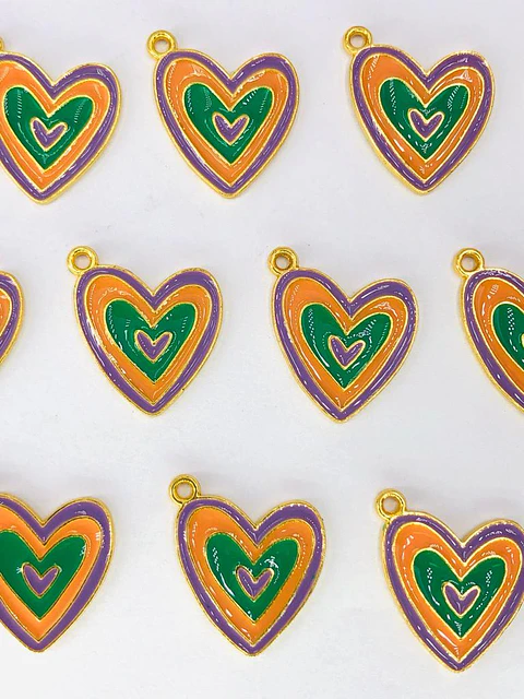 CORAZÓN COLORES EN ZAMAK A60370