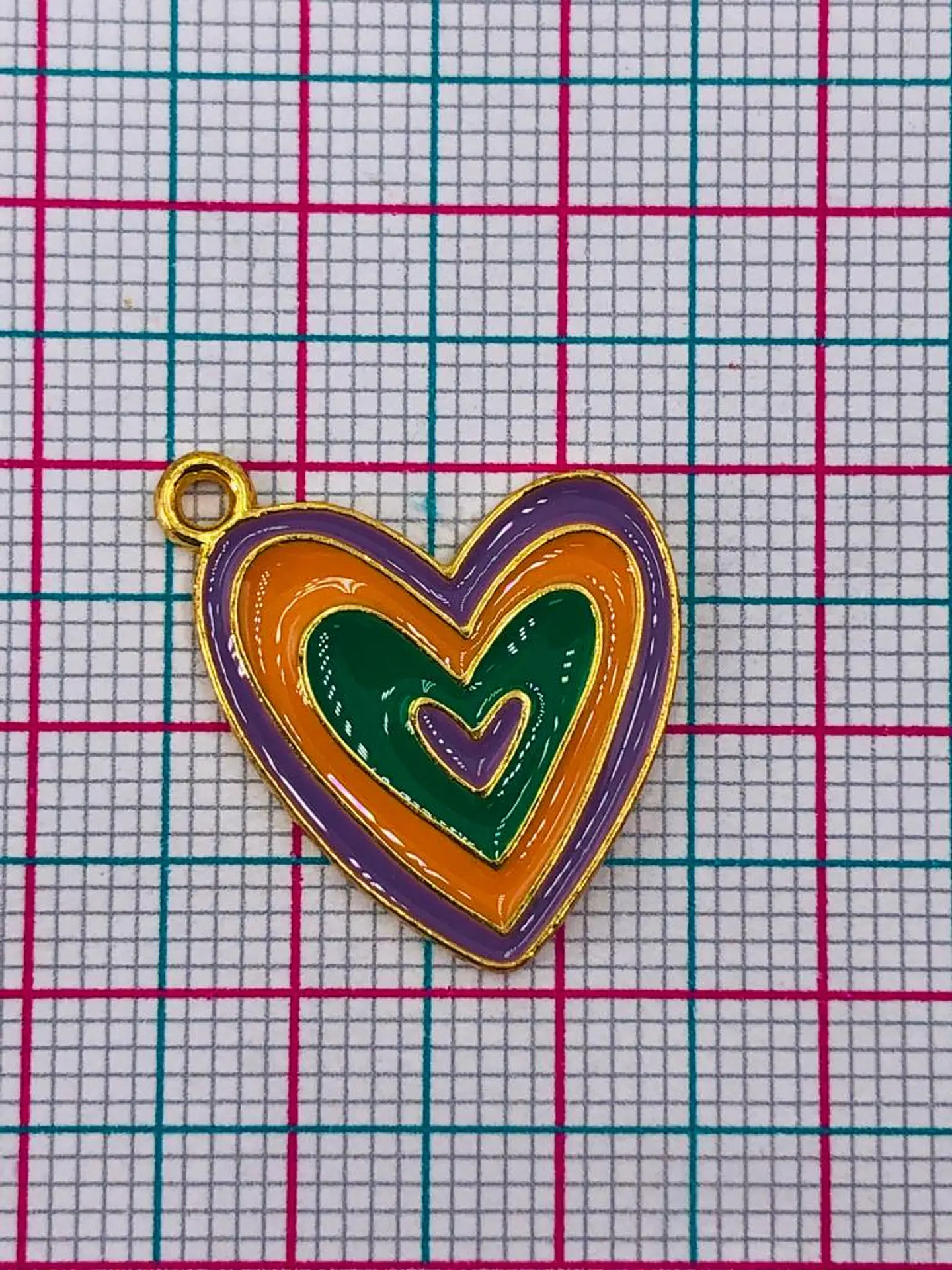 CORAZÓN COLORES EN ZAMAK A60370 2