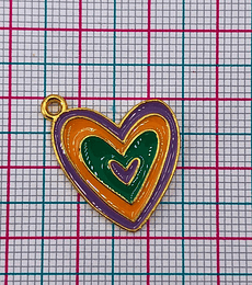 CORAZÓN COLORES EN ZAMAK A60370