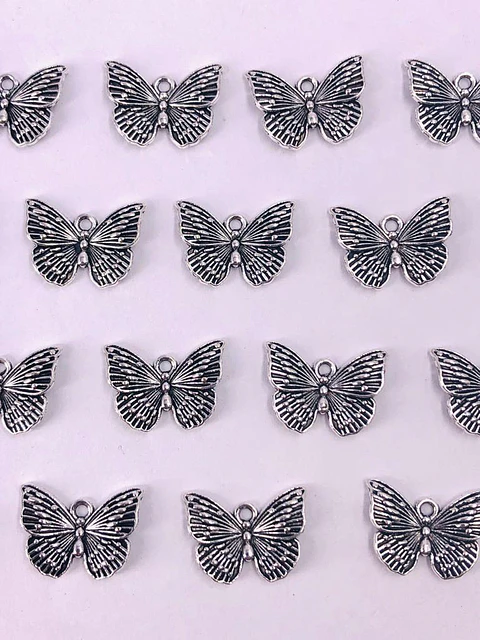 MARIPOSA GRANDE ZAMAK NIQUEL W-8417