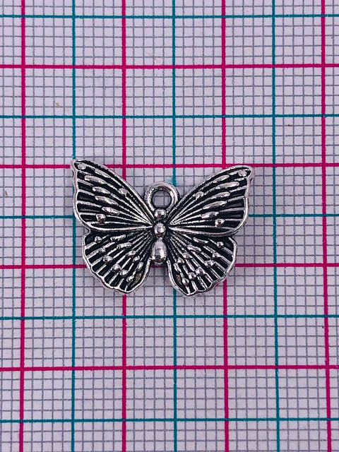 MARIPOSA GRANDE ZAMAK NIQUEL W-8417