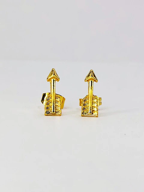 TOPO MINI FLECHA ZAMAK BAÑO DE ORO TZD0089