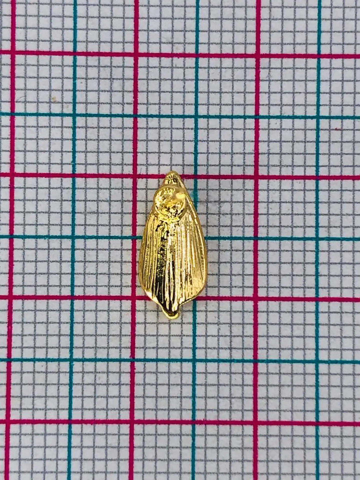 TOPO HOJA TALLADA BAÑO DE ORO TZD0057 2