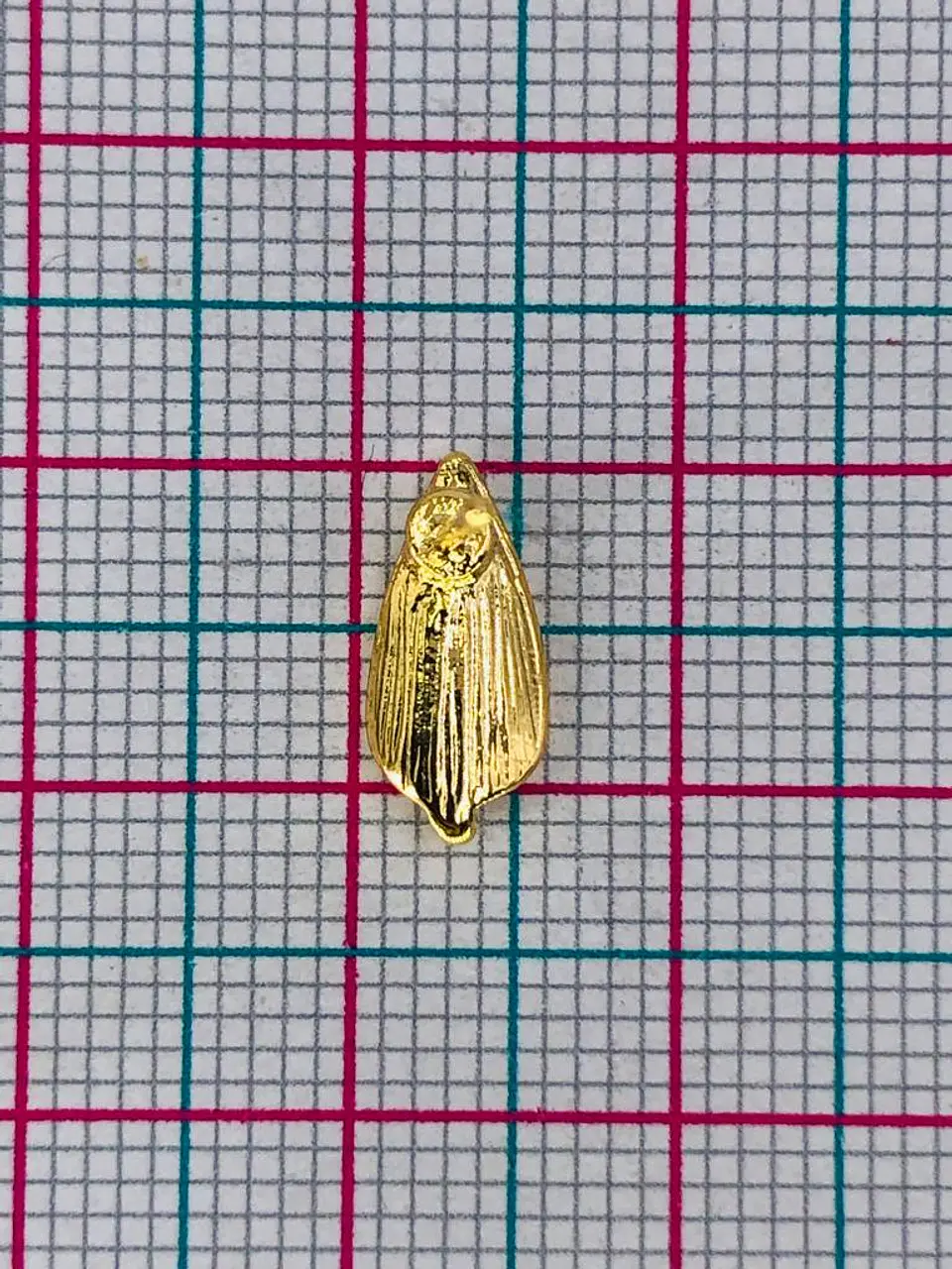 TOPO HOJA TALLADA BAÑO DE ORO TZD0057 2
