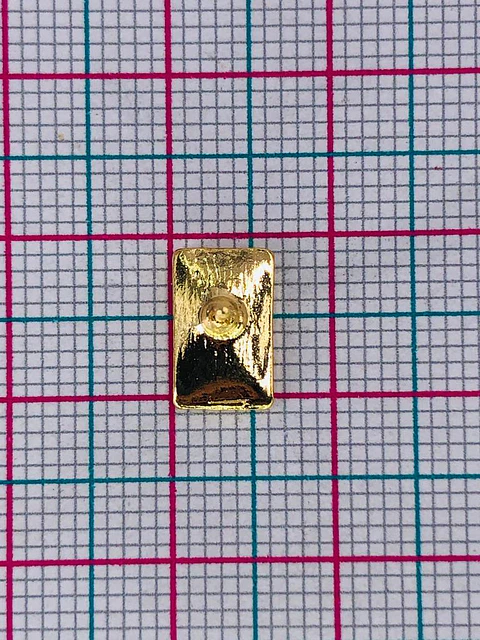 TOPO RECTÁNGULO  BAÑO DE ORO TZD0072
