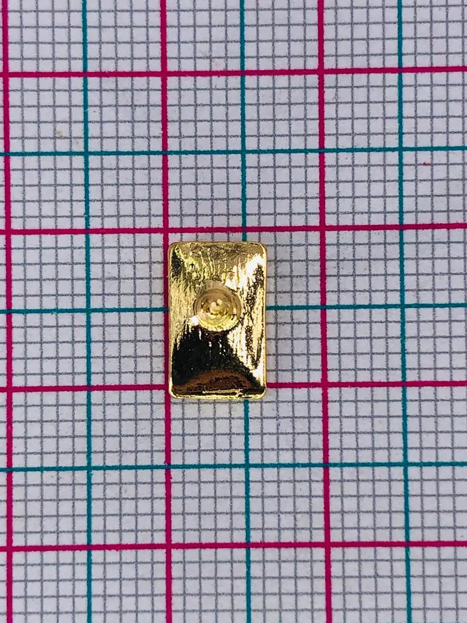TOPO RECTÁNGULO  BAÑO DE ORO TZD0072 2