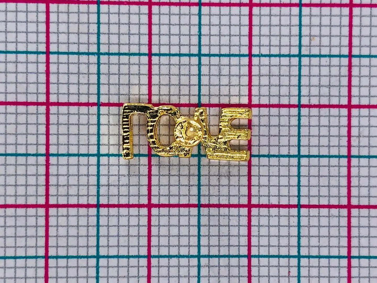 TOPO LOVE LISO BAÑO DE ORO TZD0088 2