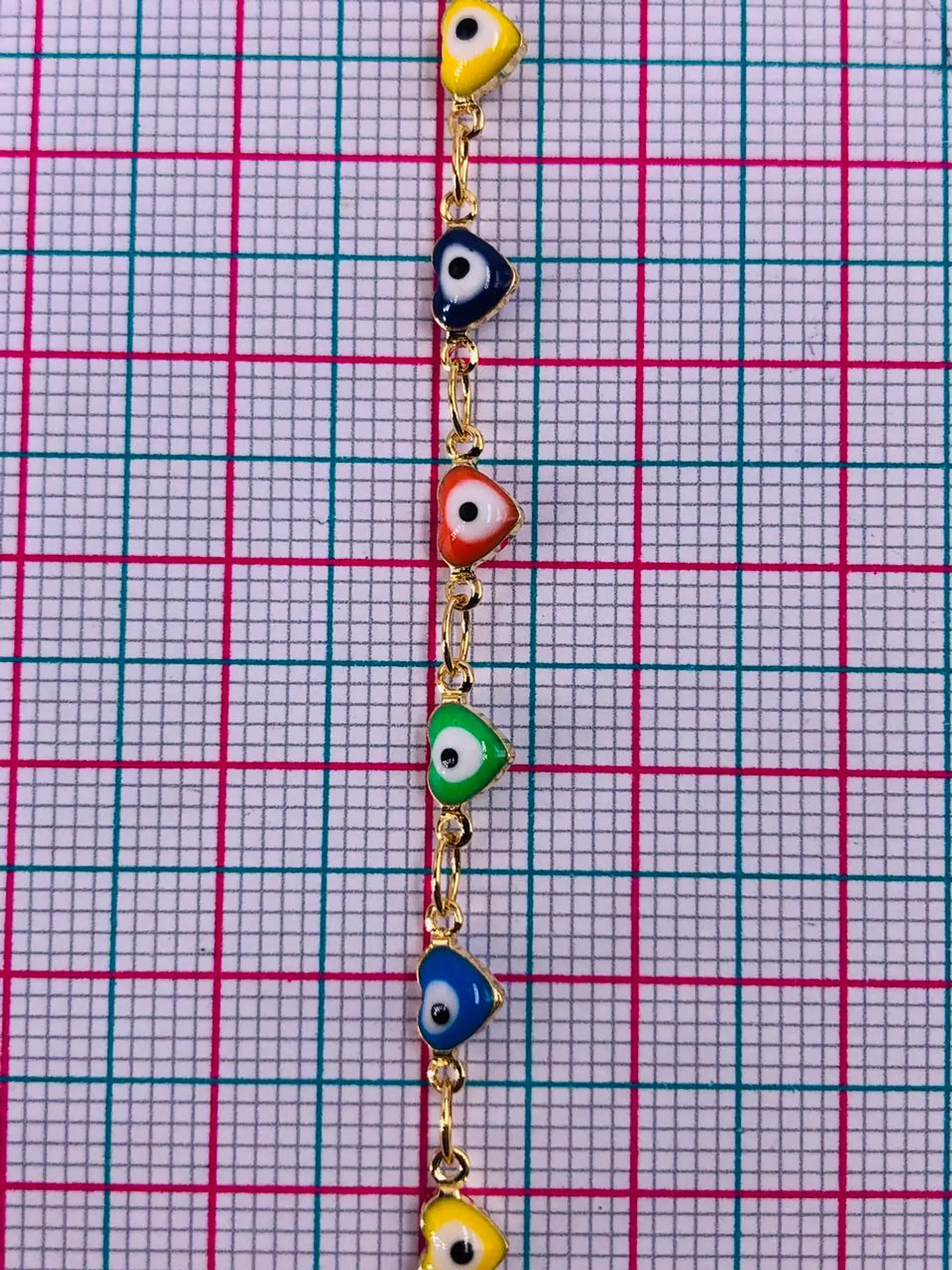 CADENA CORAZÓN COLORES MK-203-MT 2
