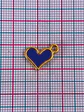 CORAZÓN COLORES RESINA BAÑO DE ORO T8012 - Miniatura 2
