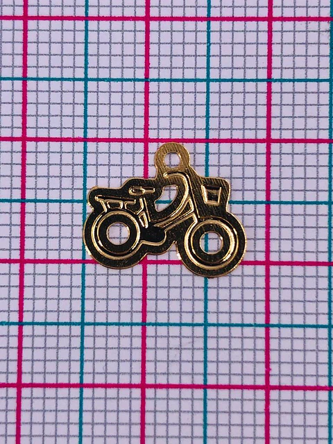 BICICLETA MINI DIJE BAÑO DE ORO FT-27-GOLD                          