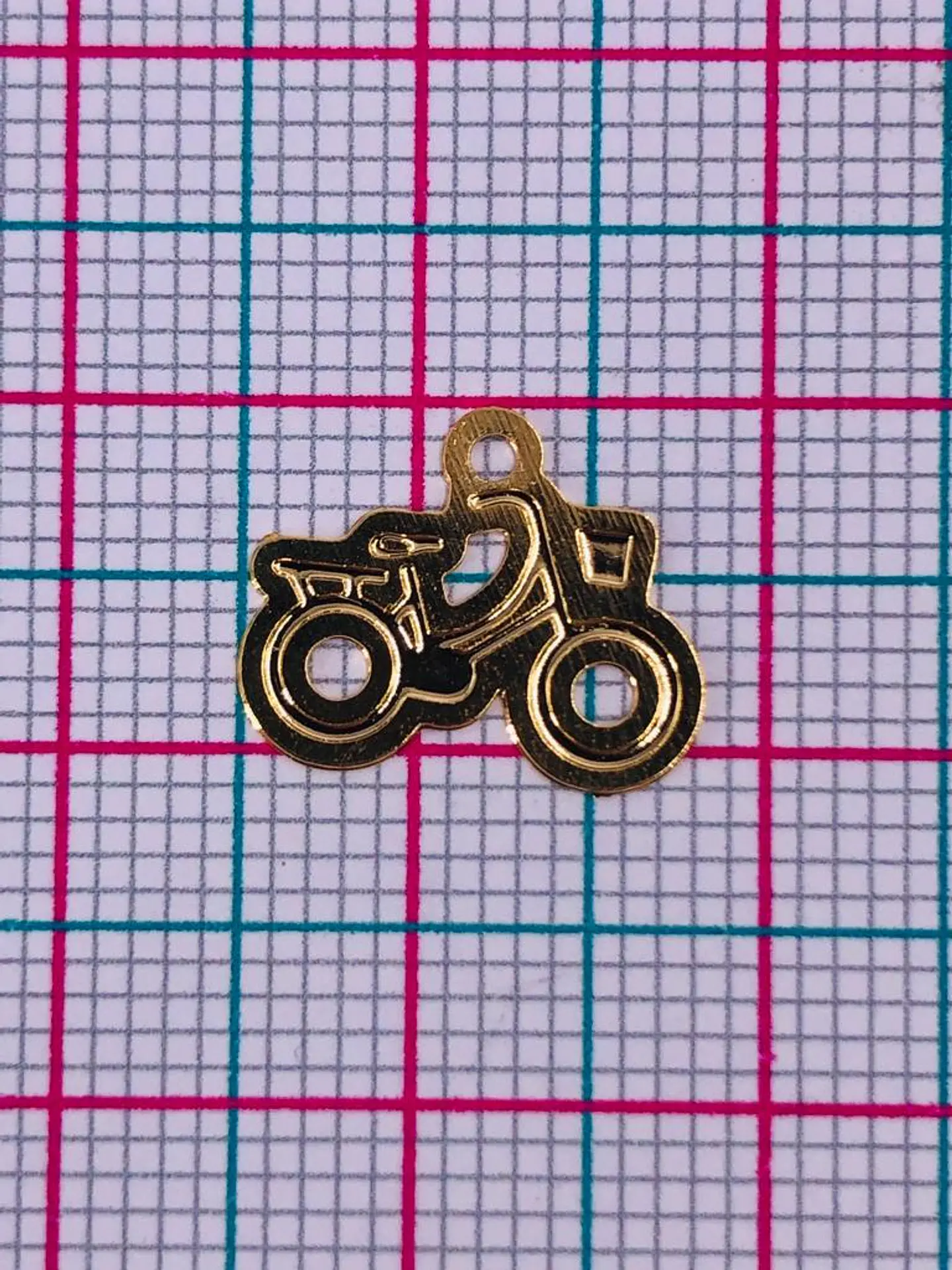 BICICLETA MINI DIJE BAÑO DE ORO FT-27-GOLD                           2
