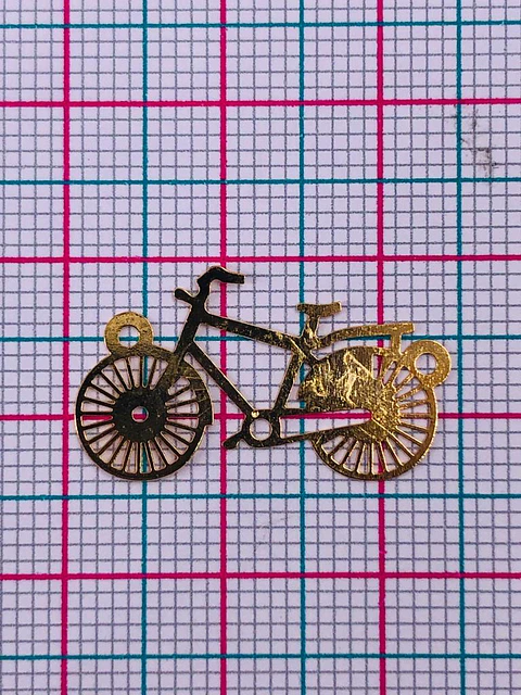 BICICLETA MINI DIJE BAÑO DE ORO PT-091                                     