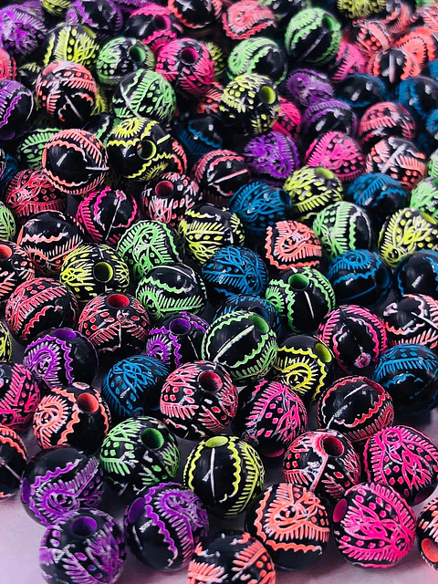 BOLA VIRGEN COLORES  BG10MM-N#2