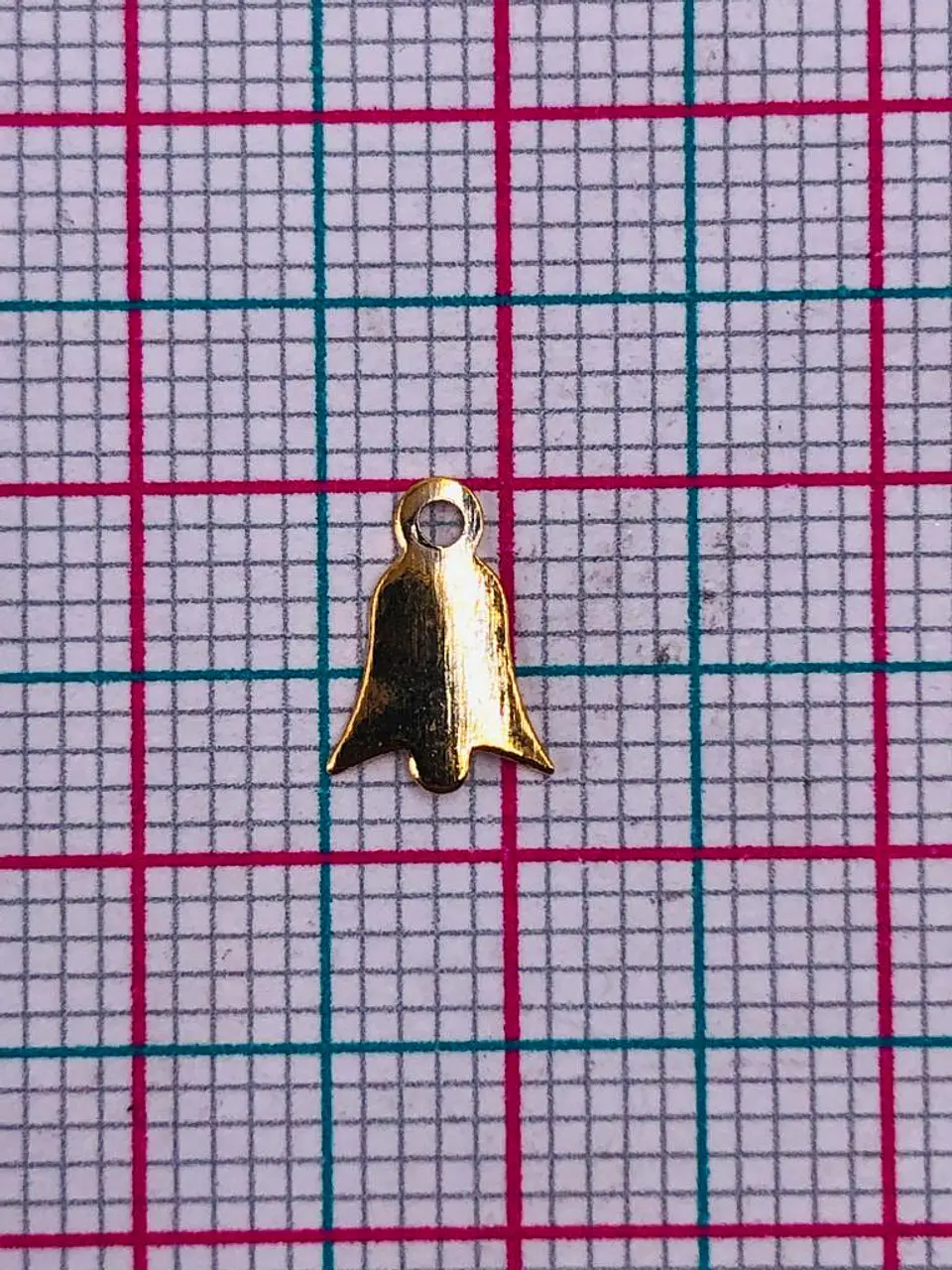 CAMPANA MINI DIJE BAÑO DE ORO T1611                               2