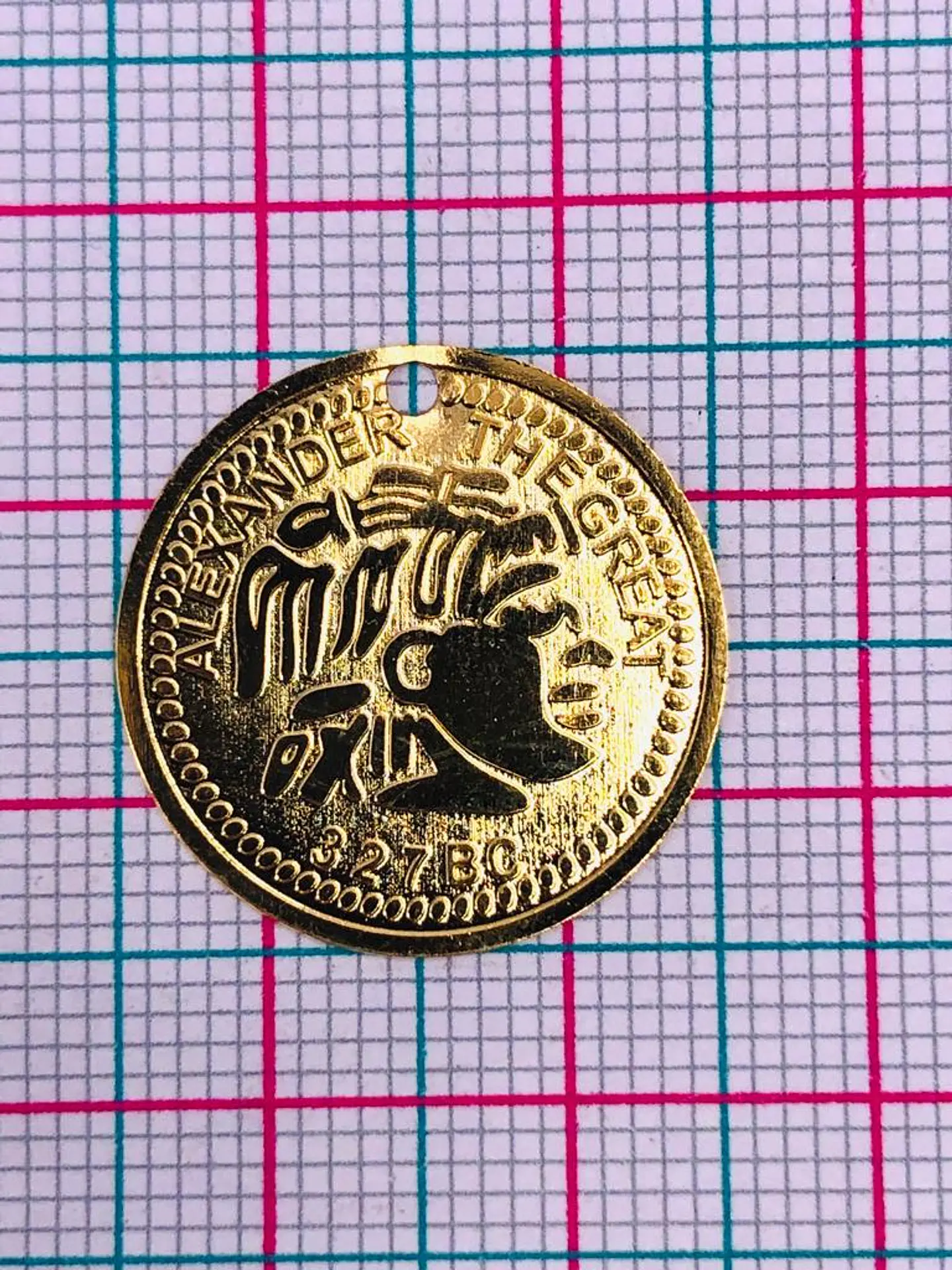 MONEDA MINI DIJE BAÑO DE ORO 253-GOLD                                  2