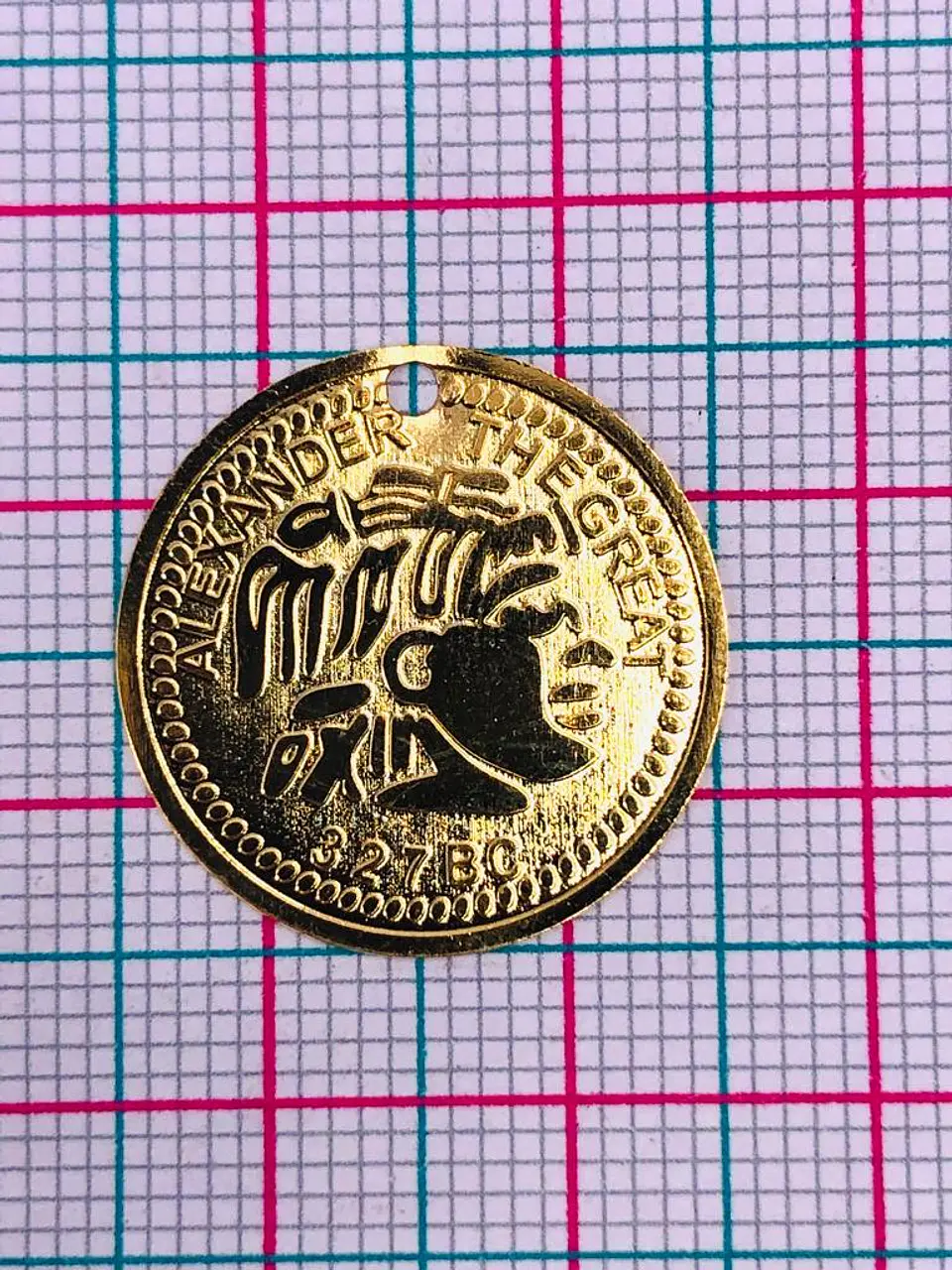 MONEDA MINI DIJE BAÑO DE ORO 253-GOLD                                  2
