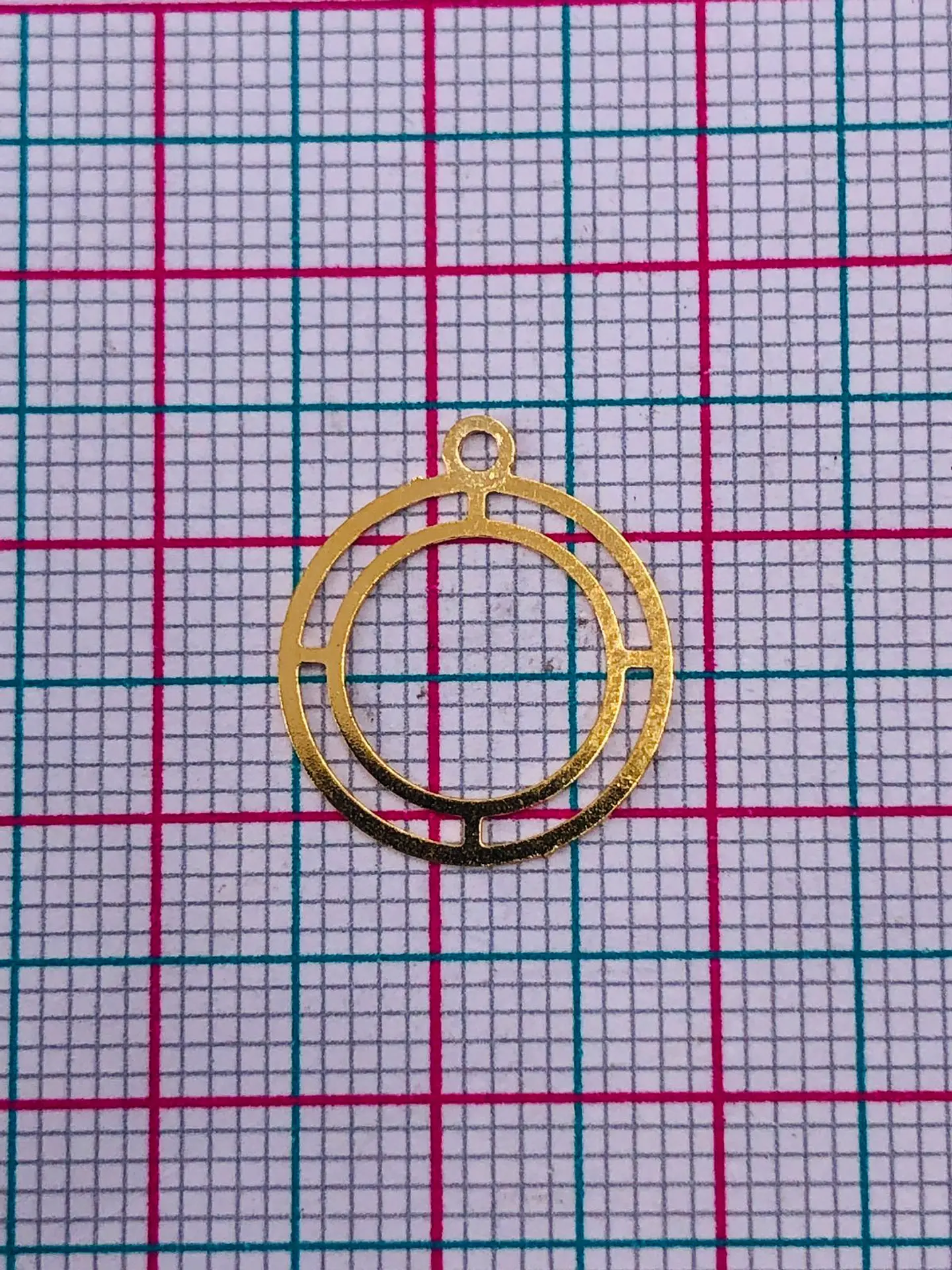 CIRCULO MINI DIJE BAÑO DE ORO T5271                                     2