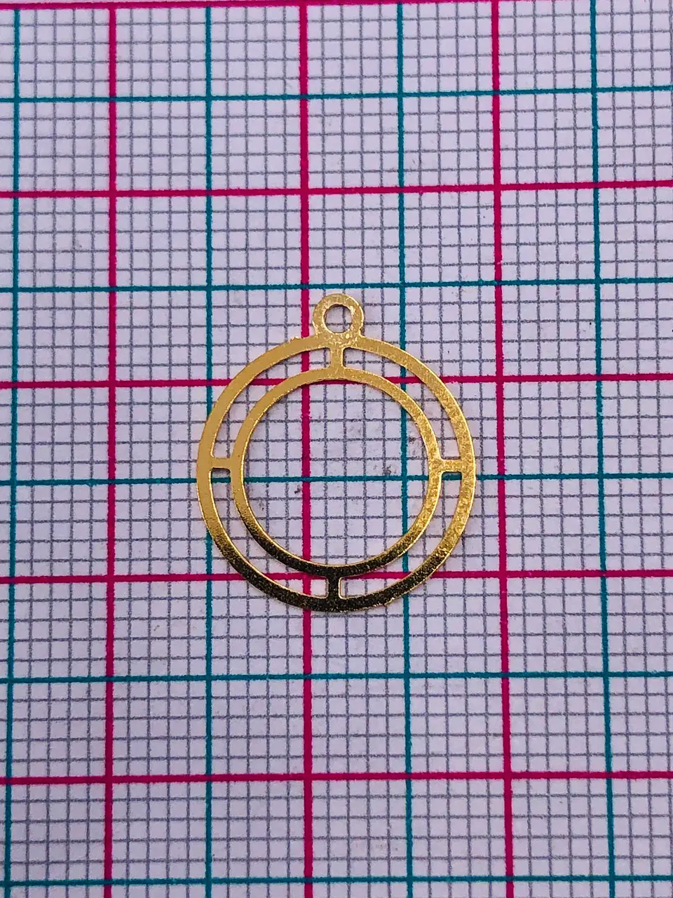 CIRCULO MINI DIJE BAÑO DE ORO T5271                                     2