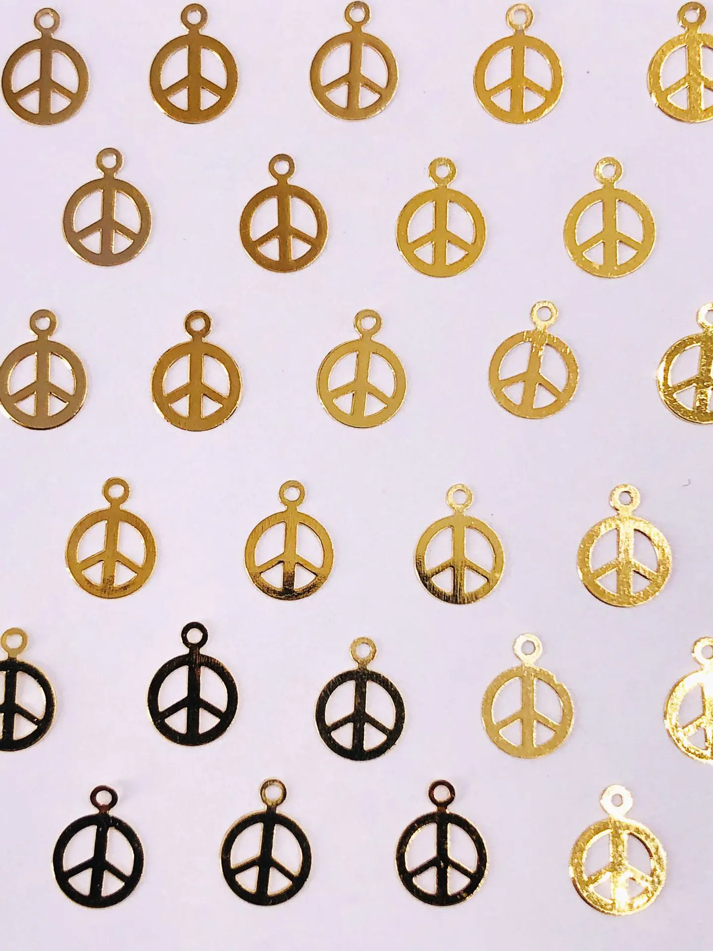 DIJE SIGNO DE LA PAZ MINI DIJE BAÑO DE ORO    1