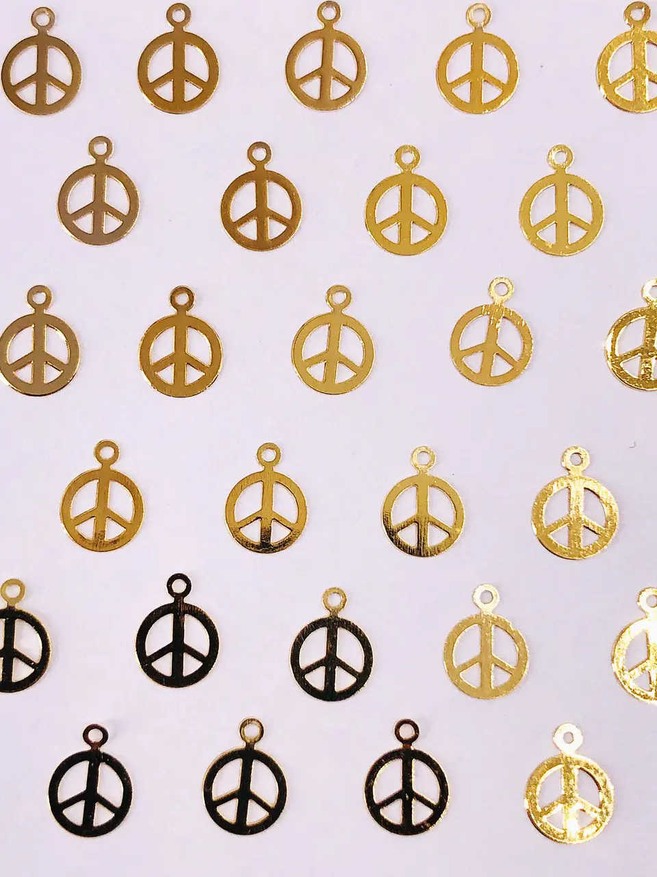 DIJE SIGNO DE LA PAZ MINI DIJE BAÑO DE ORO    1
