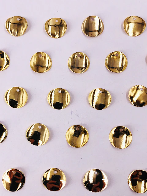 MONEDA MINI DIJE BAÑO DE ORO T1432                          
